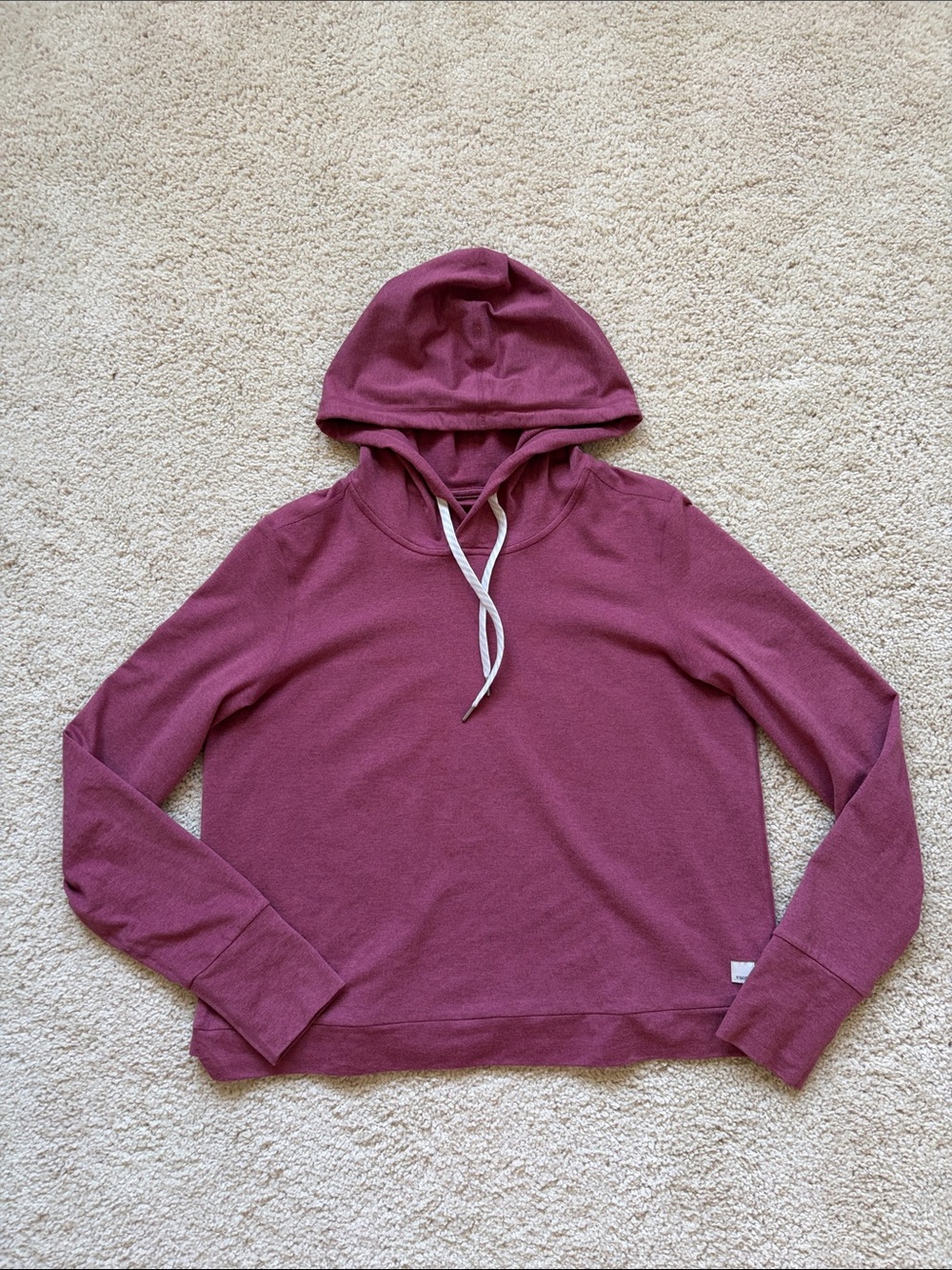 Vuori Women’s Halo Hoodie in Desert Rose, Size Medium